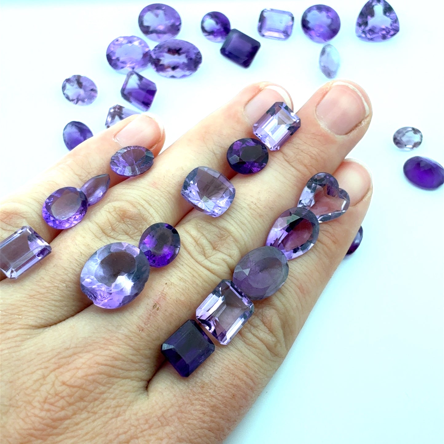 Huge 118 Carat Lot Amethyst Discount Worn Amethyst