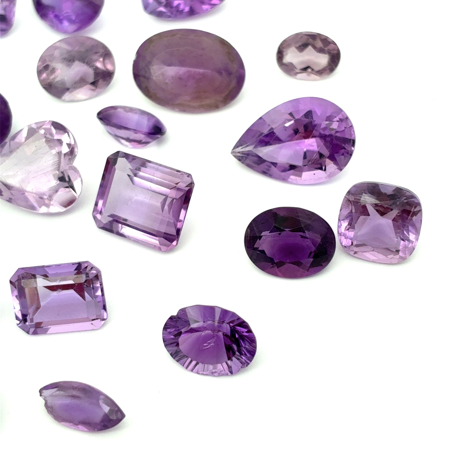 Huge 118 Carat Lot Amethyst Discount Worn Amethyst