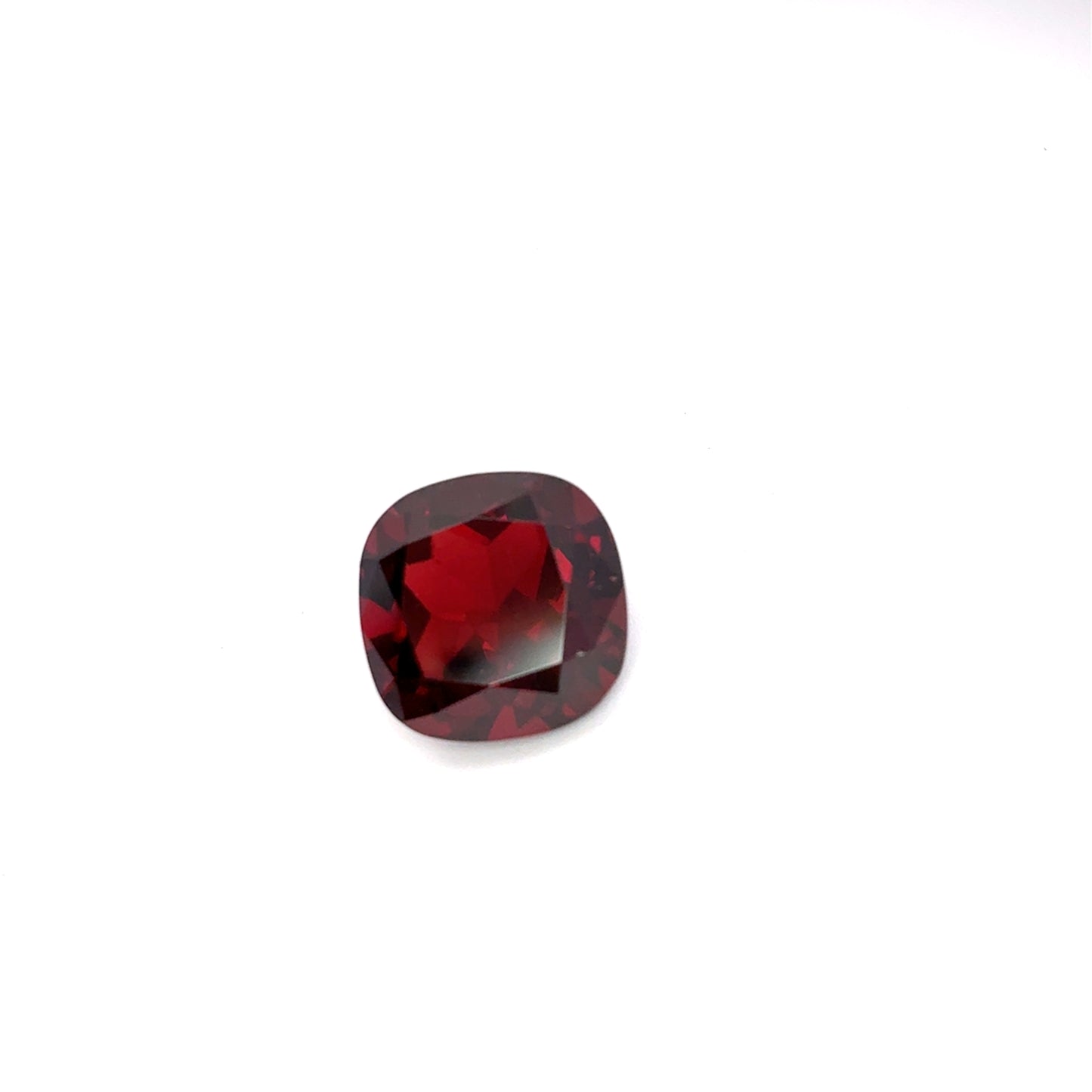 10mm Square Cushion-Cut Natural Red Garnet 5 carat