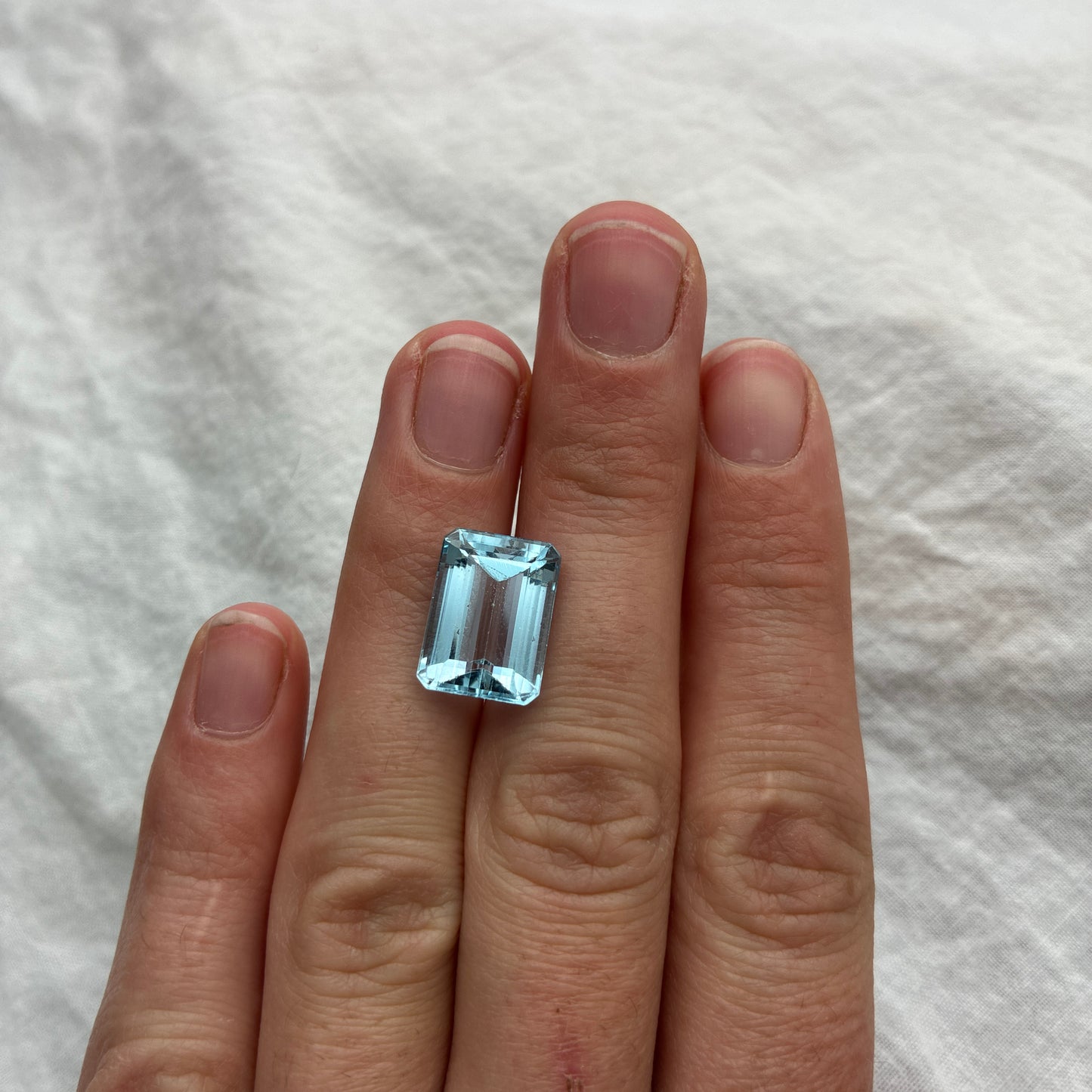 14x10mm Light Blue Topaz Emerald-Cut 9.45 Carat