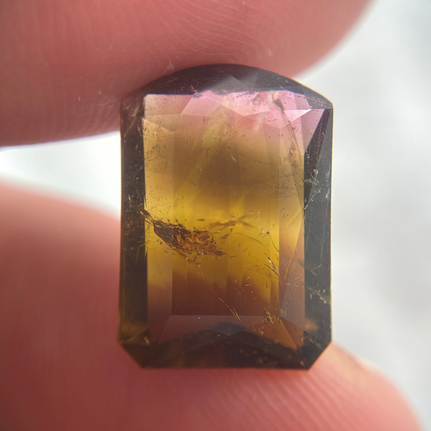 16x11mm Loaf Cut Natural Tourmaline Rounded Top Rectangle  8 carat