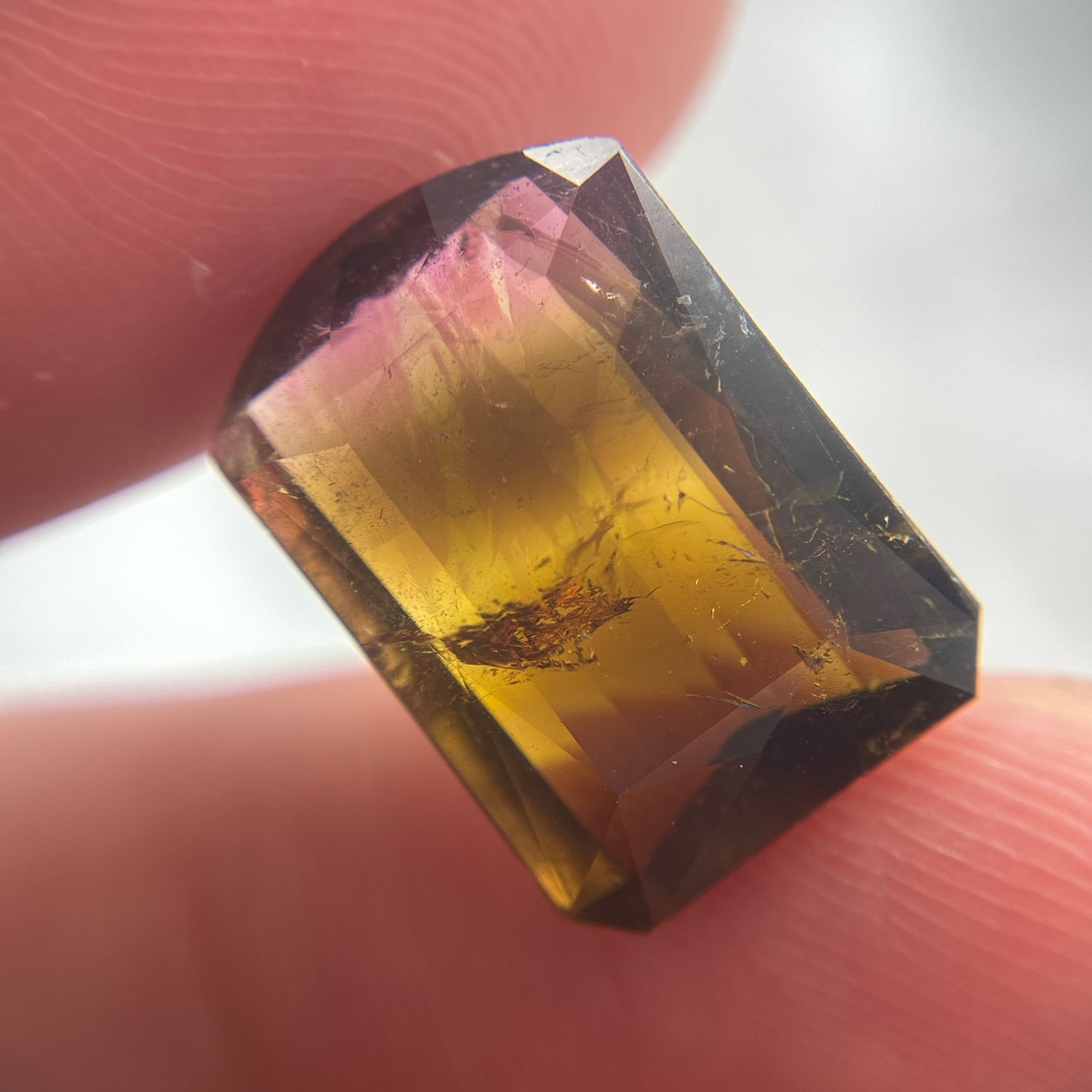 16x11mm Loaf Cut Natural Tourmaline Rounded Top Rectangle  8 carat