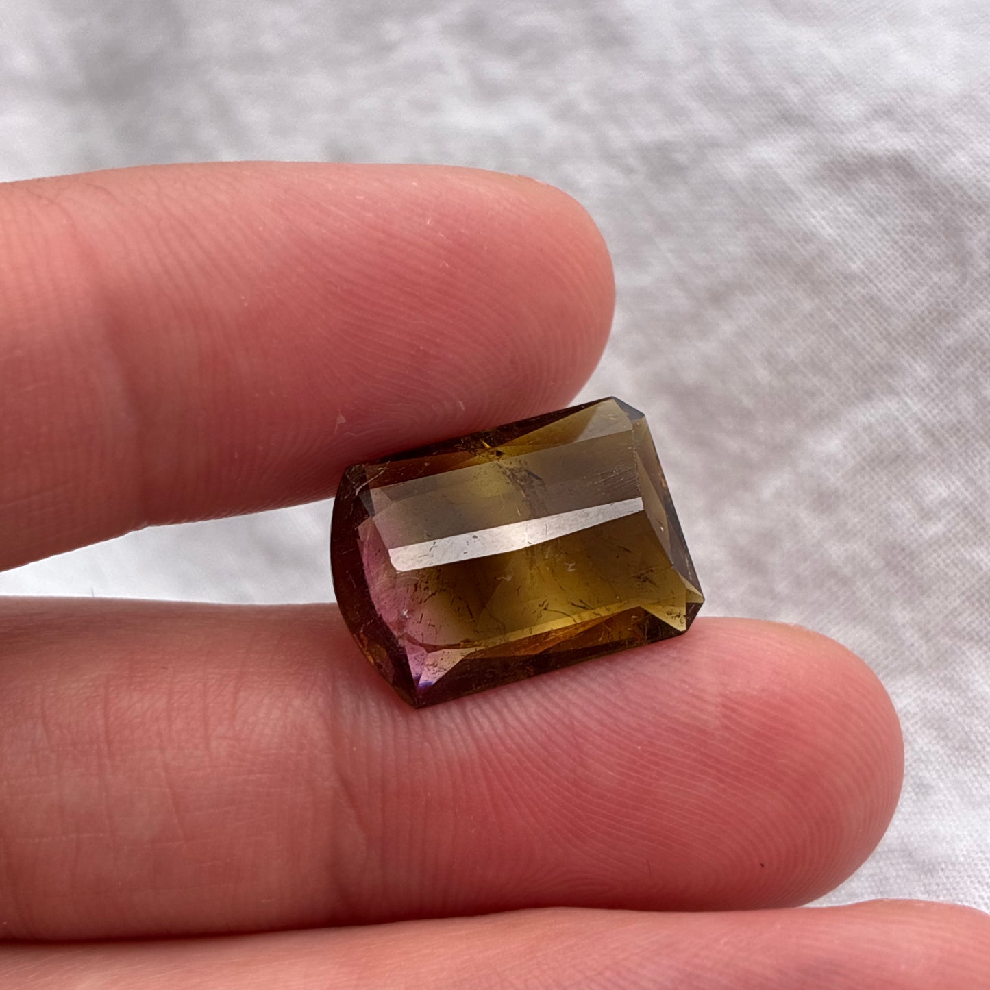 16x11mm Loaf Cut Natural Tourmaline Rounded Top Rectangle  8 carat