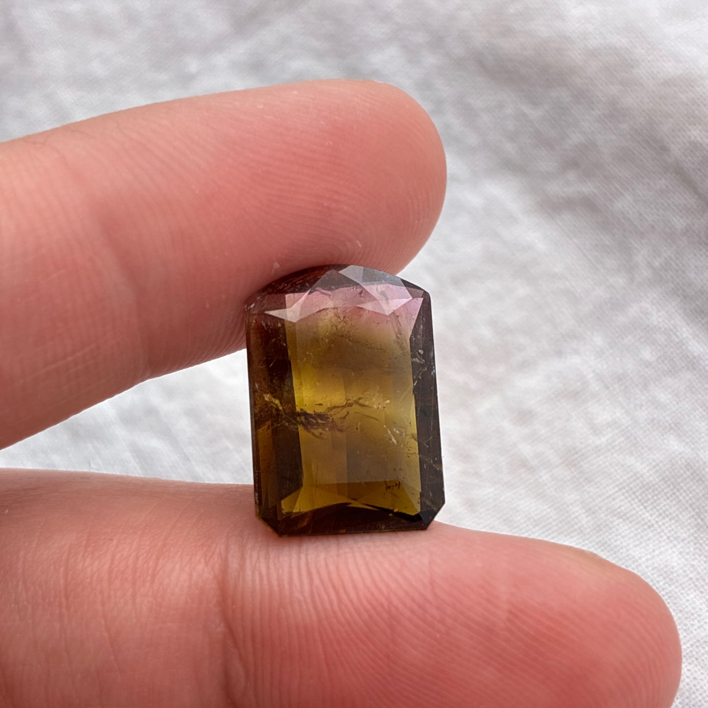16x11mm Loaf Cut Natural Tourmaline Rounded Top Rectangle  8 carat