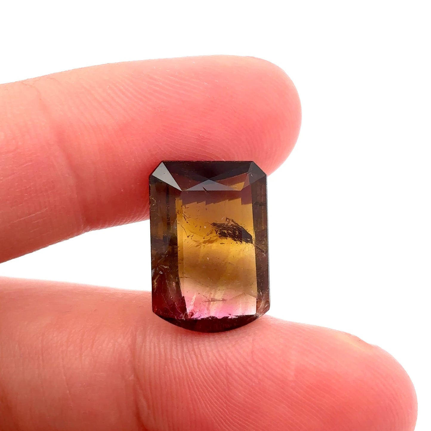 16x11mm Loaf Cut Natural Tourmaline Rounded Top Rectangle  8 carat
