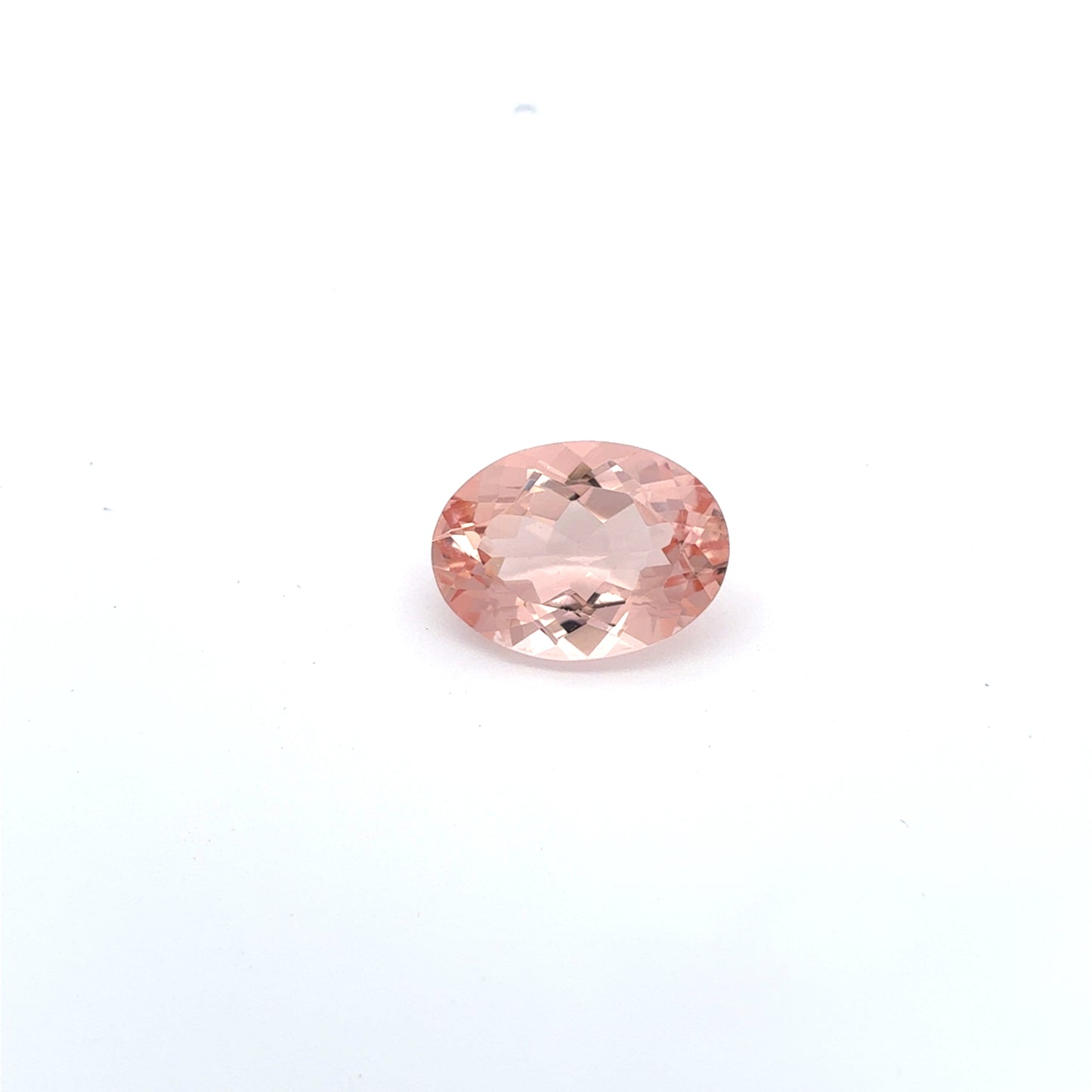 14x10mm Oval Morganite 5.45 Carats Loose Peach Pink Natural Gemstone