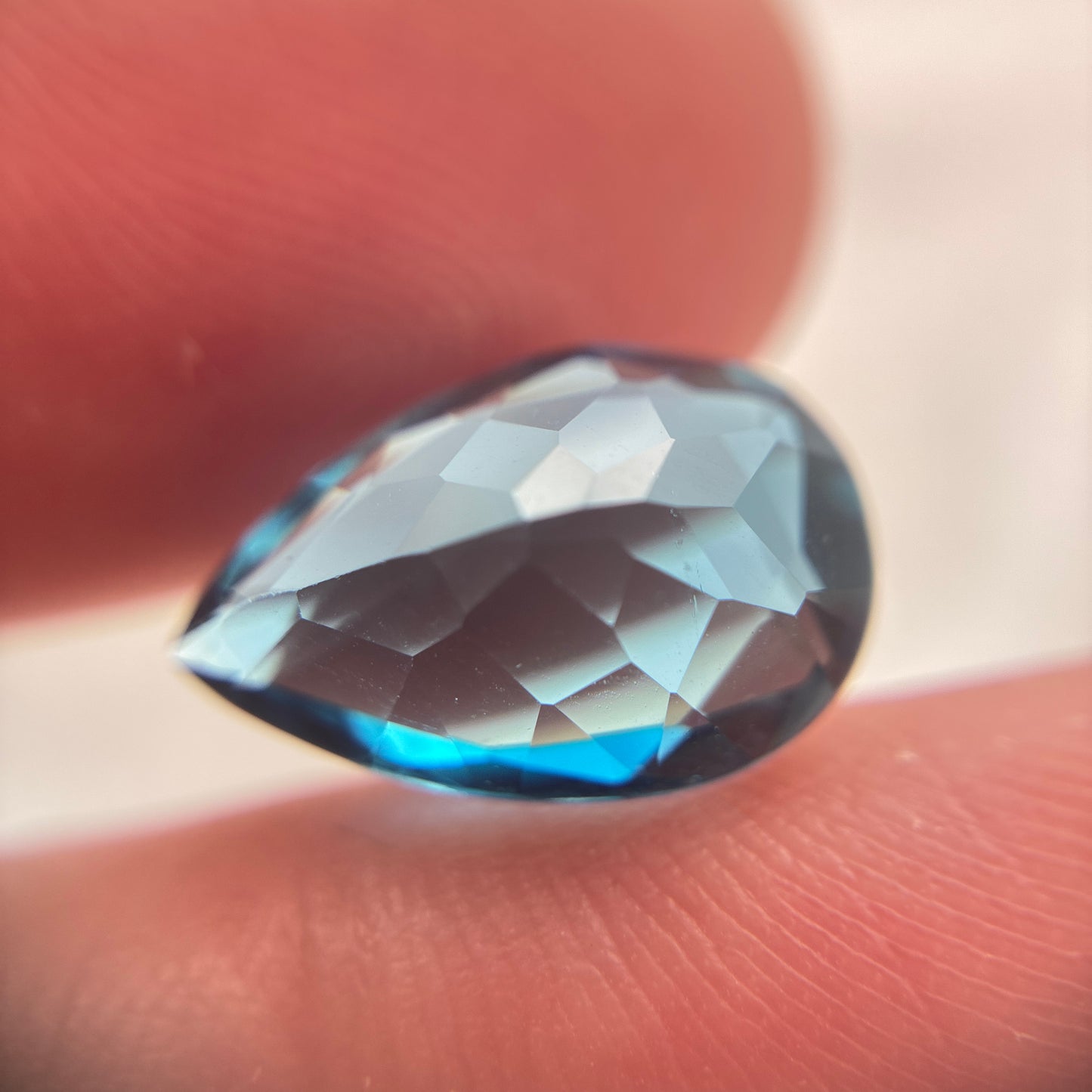 14.5x10mm London Blue Topaz 6.45 Carat Pear Cut Loose Gem