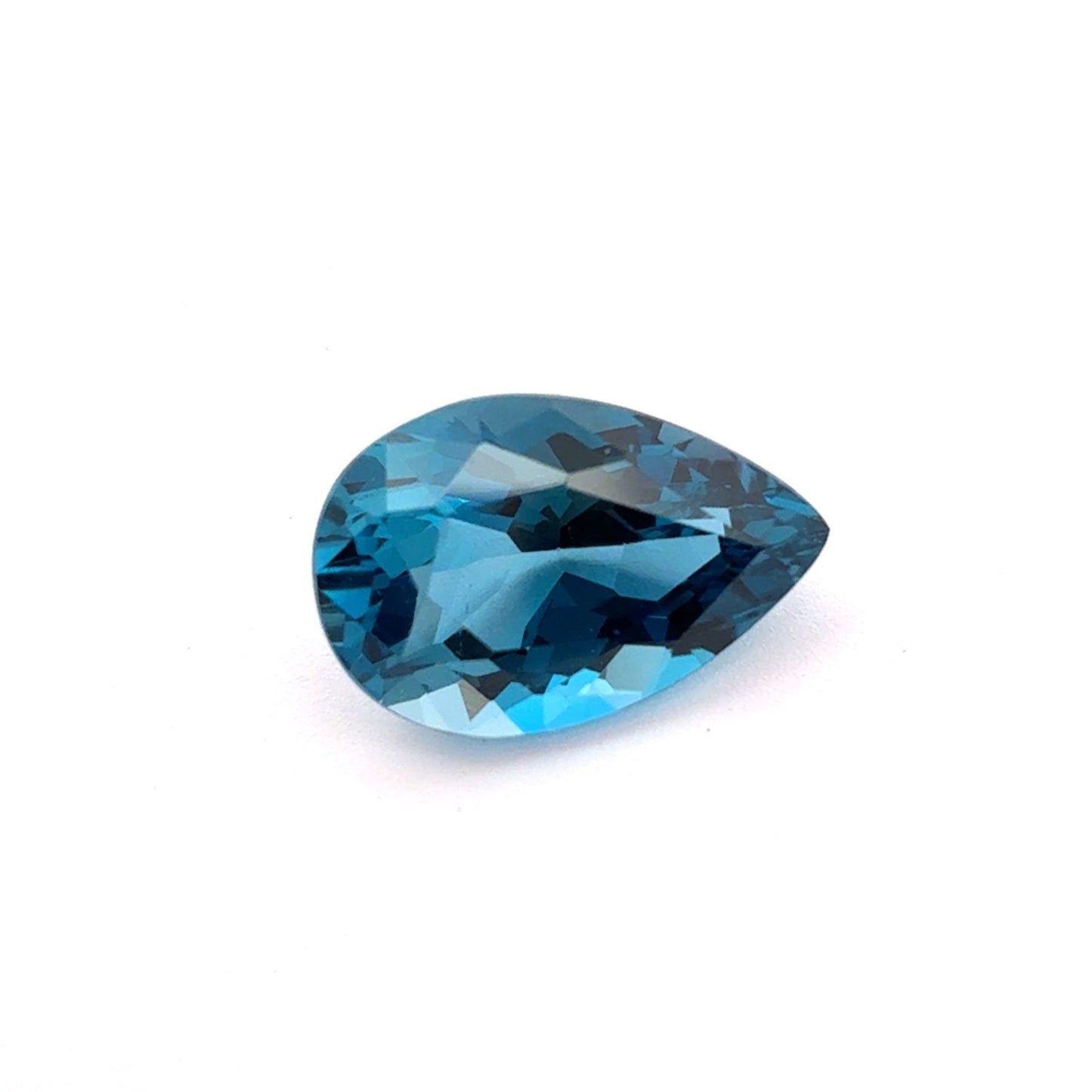 14.5x10mm London Blue Topaz 6.45 Carat Pear Cut Loose Gem