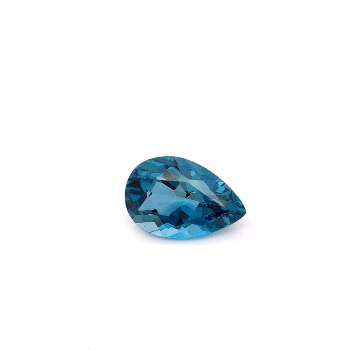 14.5x10mm London Blue Topaz 6.45 Carat Pear Cut Loose Gem