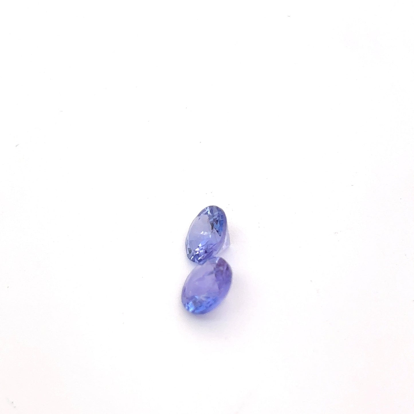 Pair of Loose Tanzanite Gemstones 5mm Round Cut Faceted