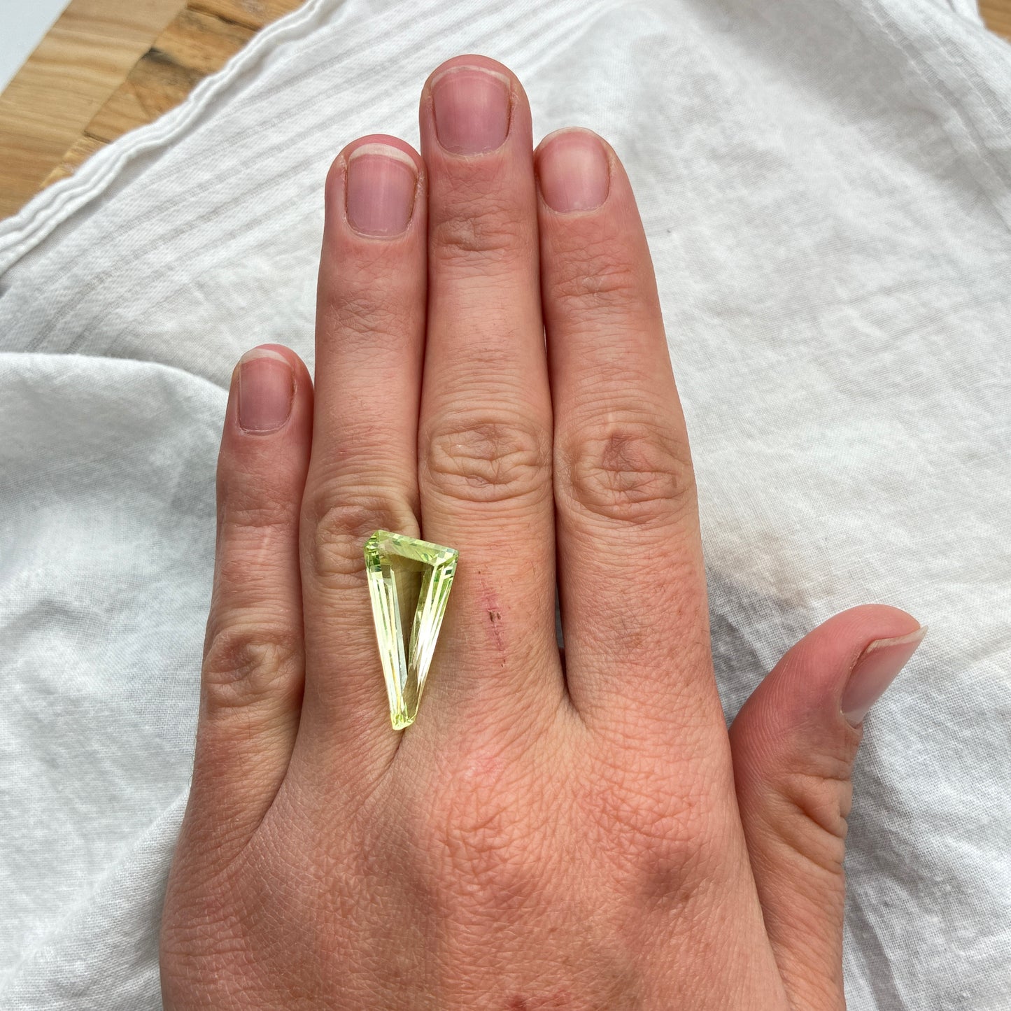 Lab Created Spinel Free Form 12.37 Carats 23x11.5mm