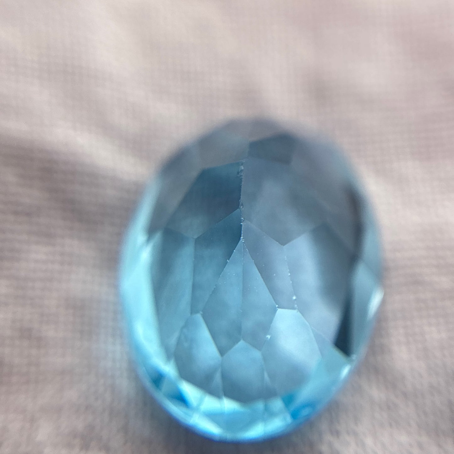 14x10mm Oval Cut Blue Topaz Loose Gemstone 7 carat