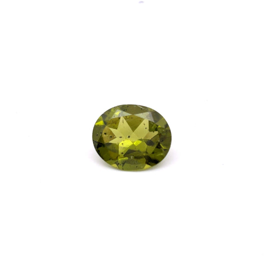 4 carat Peridot 12x10mm Oval Cut, Olive Green Faceted Loose Gemstone