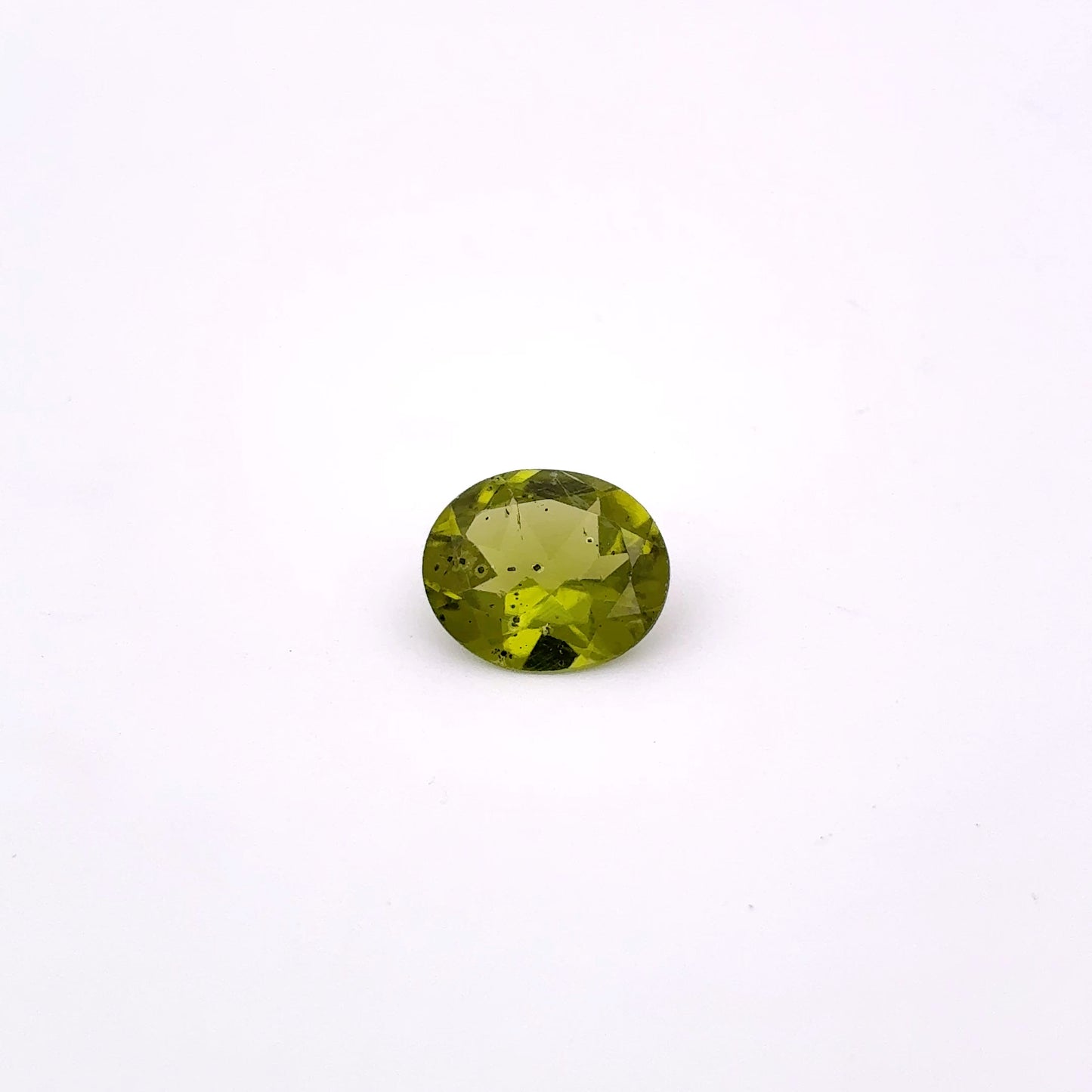 4 carat Peridot 12x10mm Oval Cut, Olive Green Faceted Loose Gemstone