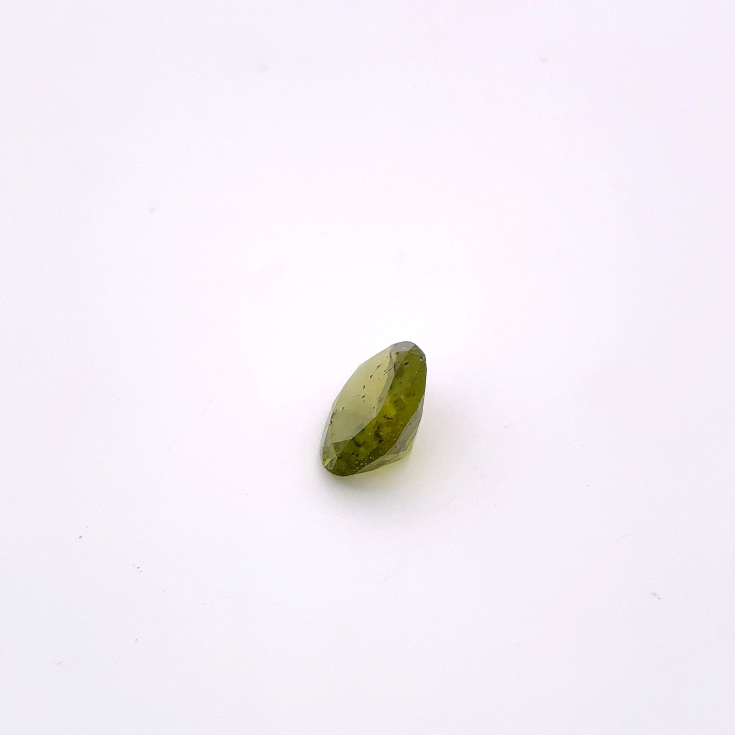 4 carat Peridot 12x10mm Oval Cut, Olive Green Faceted Loose Gemstone