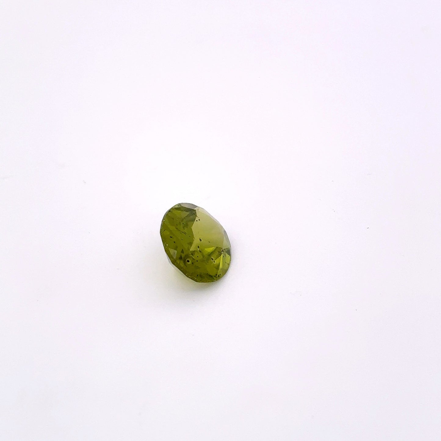 4 carat Peridot 12x10mm Oval Cut, Olive Green Faceted Loose Gemstone