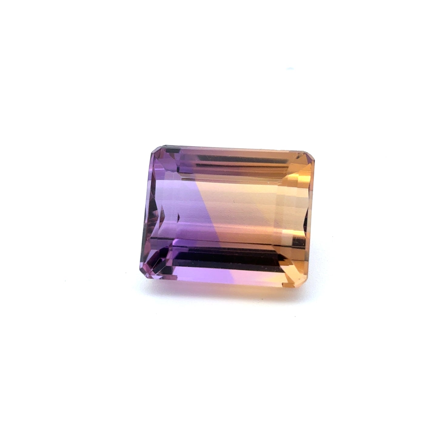 17 carat Ametrine 16x13mm Emerald Cut, Faceted Loose Gemstone
