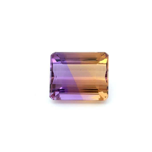 17 carat Ametrine 16x13mm Emerald Cut, Faceted Loose Gemstone