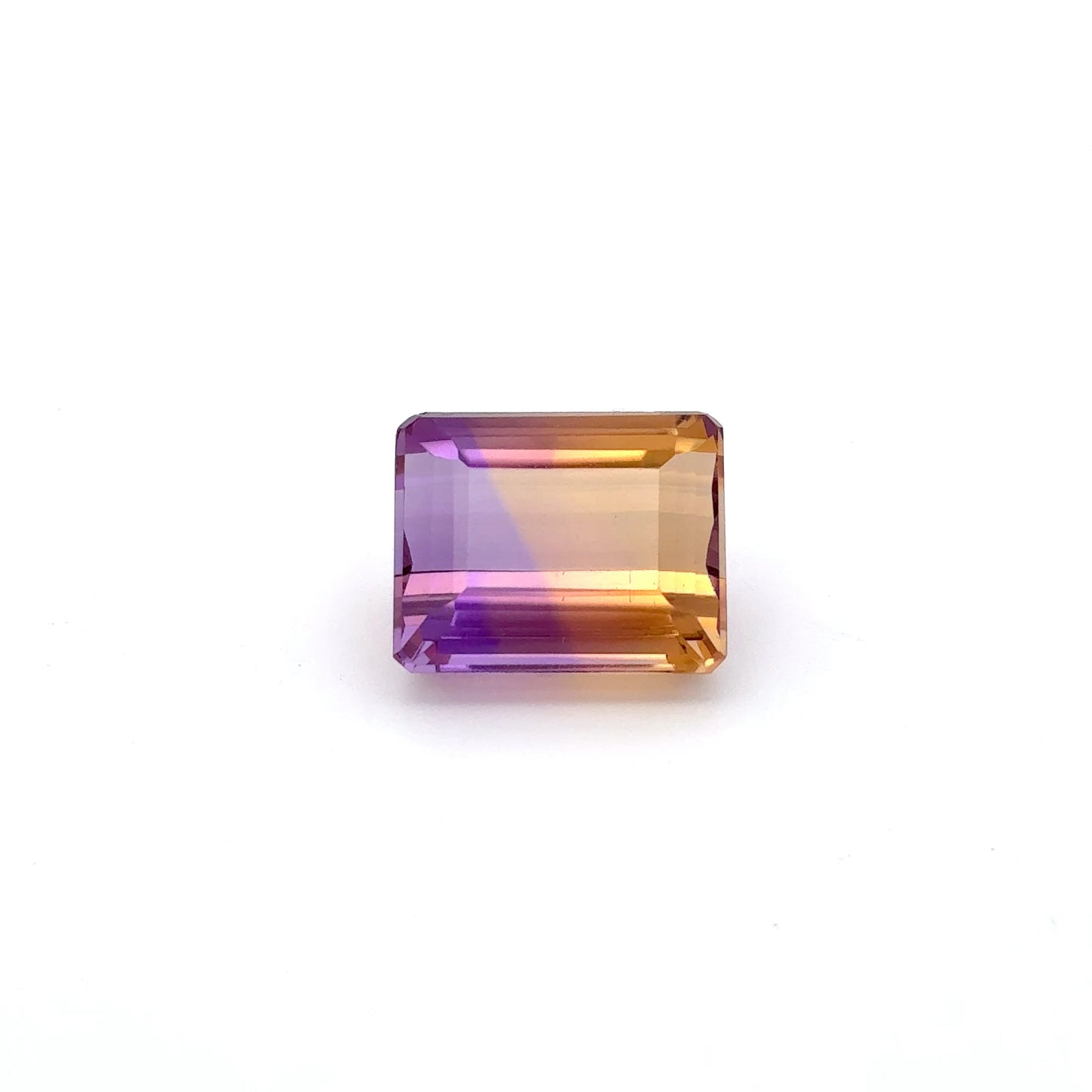 17 carat Ametrine 16x13mm Emerald Cut, Faceted Loose Gemstone