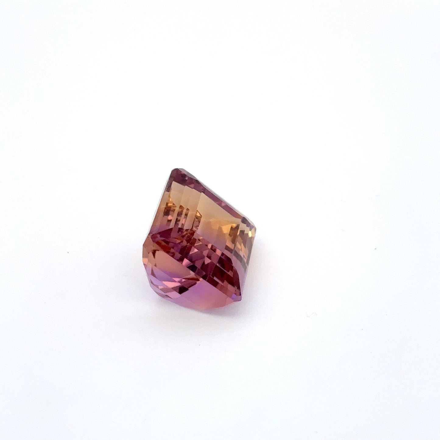 17 carat Ametrine 16x13mm Emerald Cut, Faceted Loose Gemstone