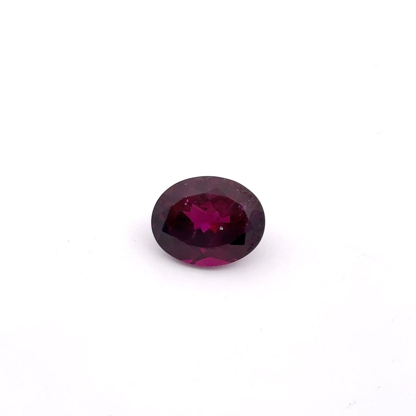 4 carat Purple Rhodolite Garnet 10x8mm Oval Cut, Faceted Loose Gemstone