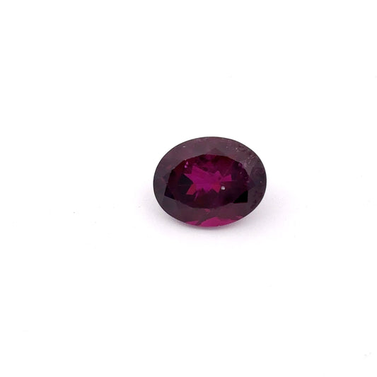4 carat Purple Rhodolite Garnet 10x8mm Oval Cut, Faceted Loose Gemstone