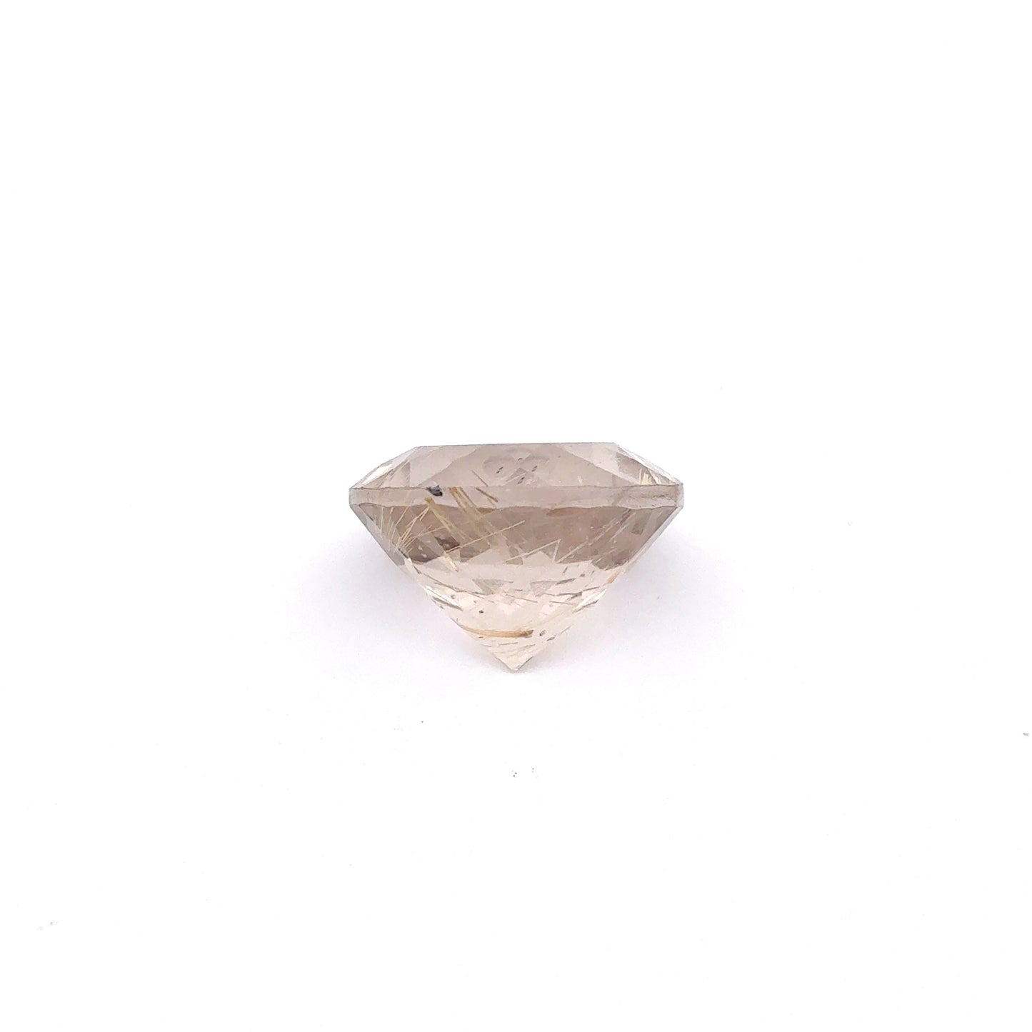 9.40 Carats Rutilated Quartz 14mm Round Faceted Gemstone
