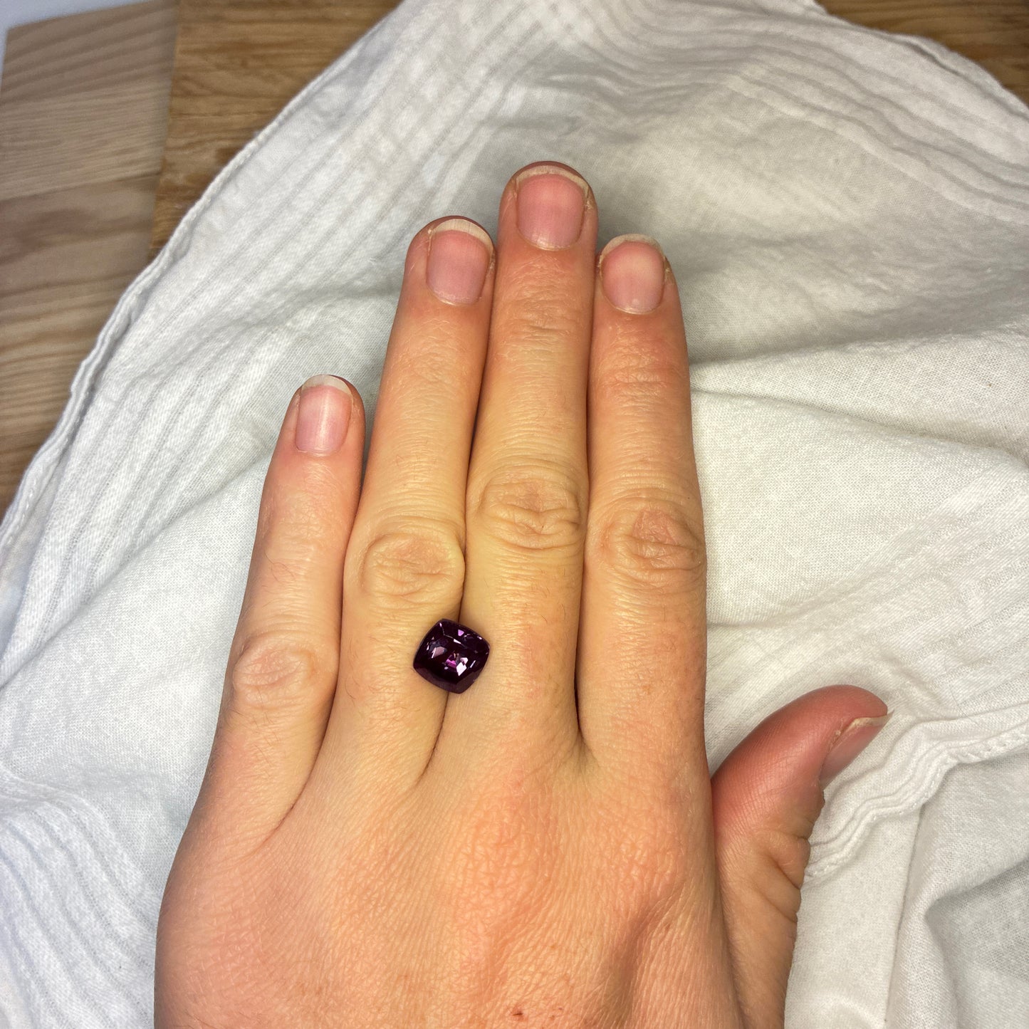9mm Cushion Cut Lab-Grown Alexandrite Gemstone 4 1/2 Carats
