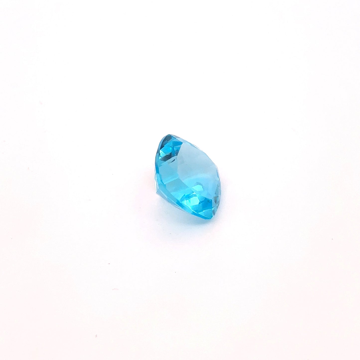 10mm Square Cushion Cut Blue Topaz 5 carats