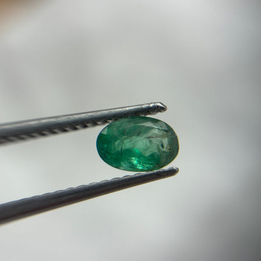 6x4mm Oval Cut Green Natural Emerald Loose Gemstone 1/2ct