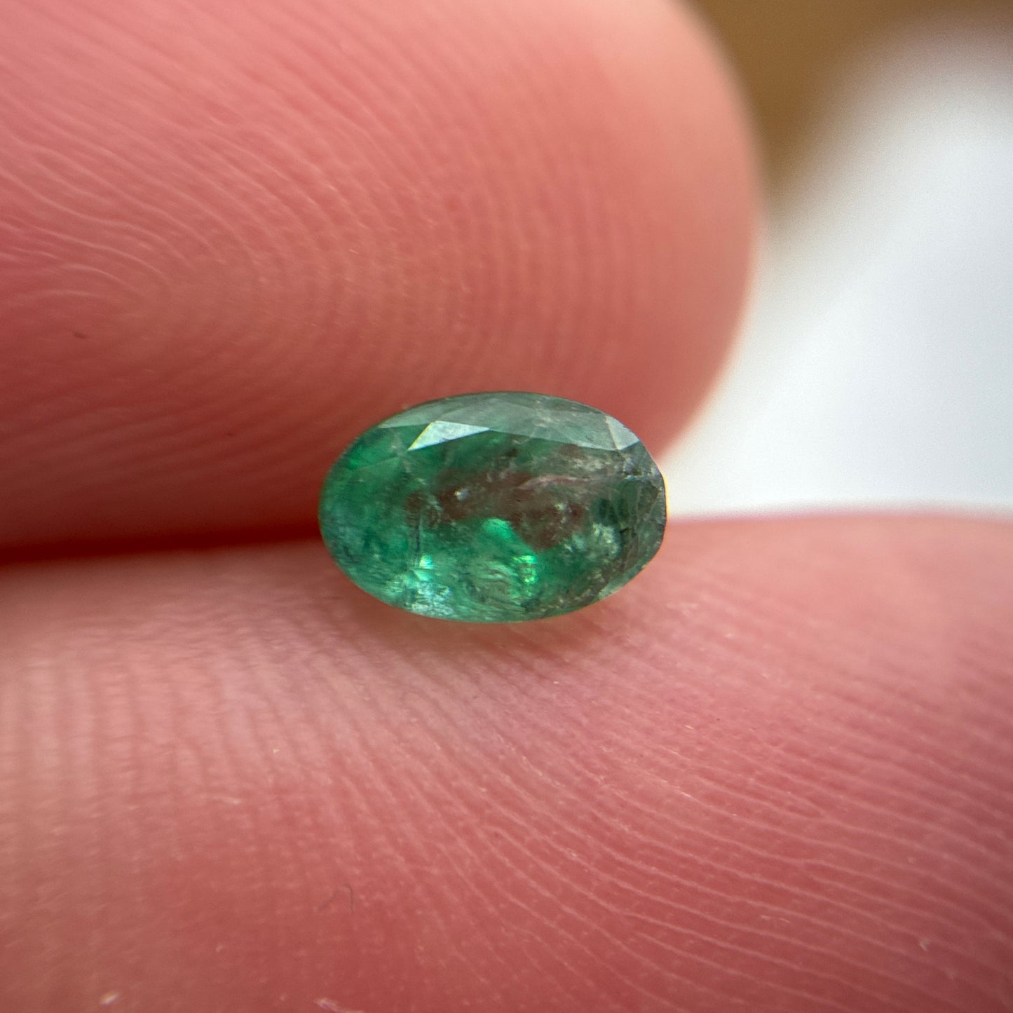 6x4mm Oval Cut Green Natural Emerald Loose Gemstone 1/2ct