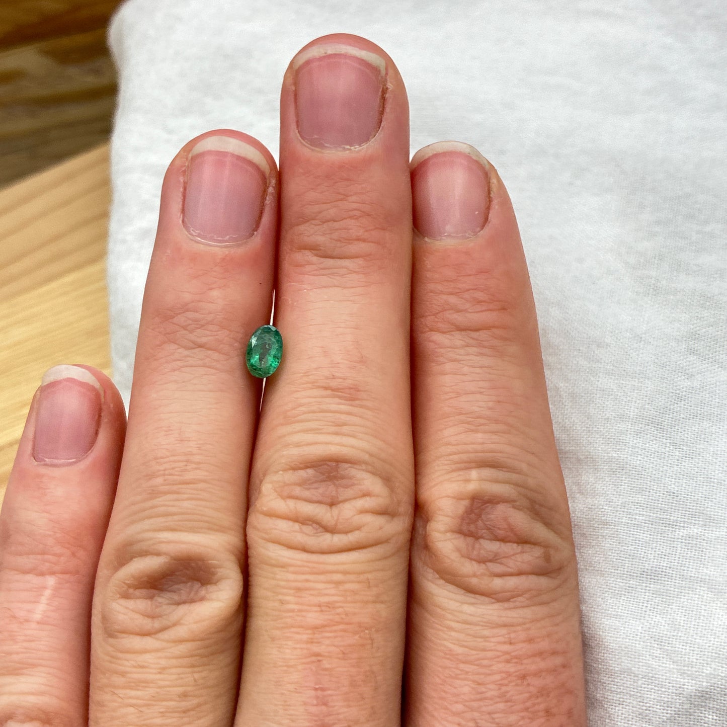 6x4mm Oval Cut Green Natural Emerald Loose Gemstone 1/2ct