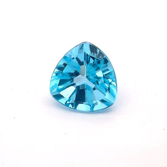 9mm Blue Topaz Trillion Cut Gemstone 3.27 carats