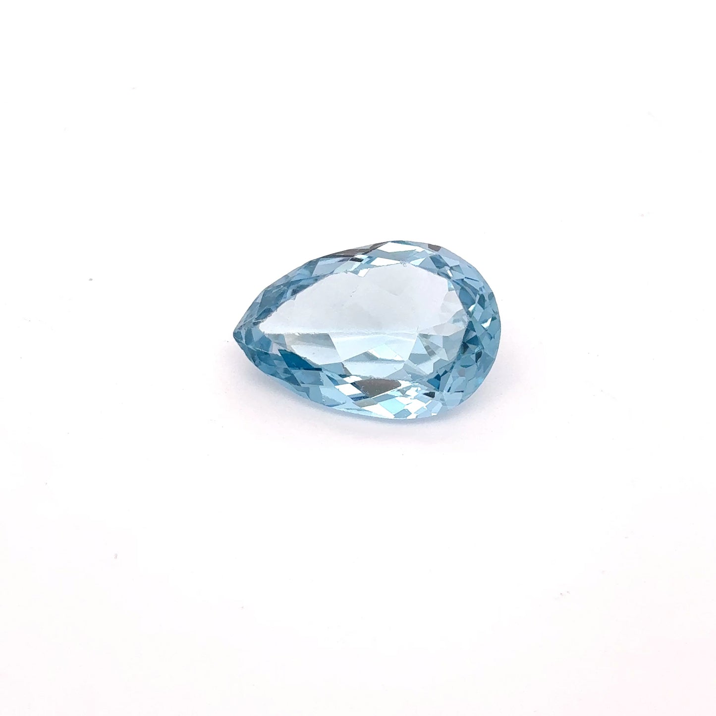 Lab-grown Blue Spinel Pear Cut 17.5x11.8mm 10 1/2 Carats
