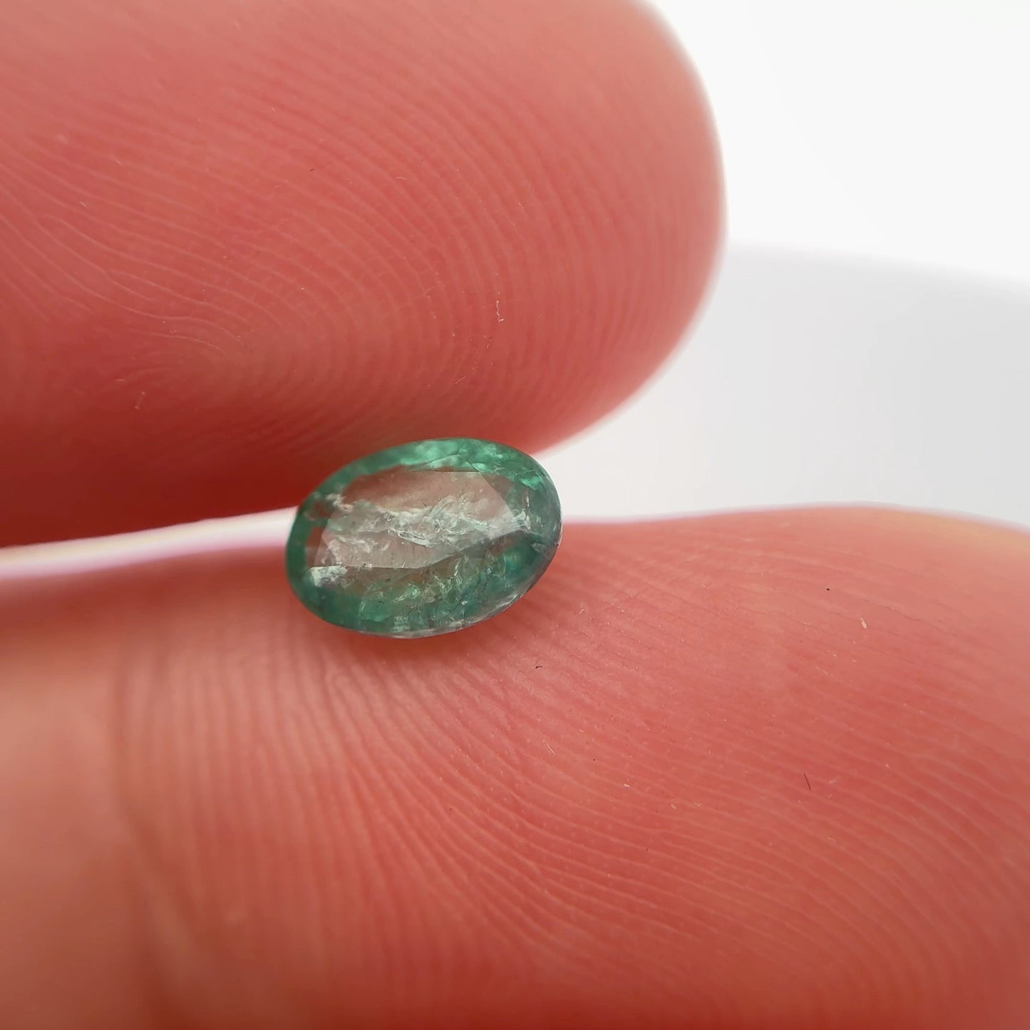 7x5mm Loose Natural Green Emerald 0.77 carat gem