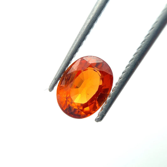 1.50 Carat Mandarin Orange Spessartite Garnet, 7.2x5.4mm Oval