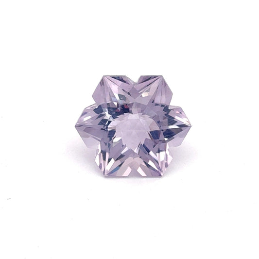 4.30ct Fancy Snowflake Cut Lavender Amethyst appr. 12mm Hexagon