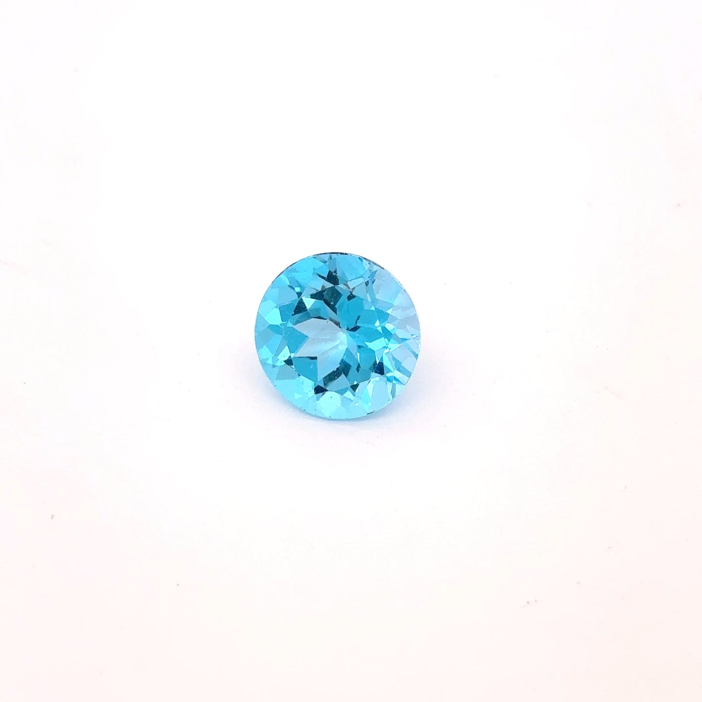 10mm Round Loose Blue Topaz Gemstone 4.22 Carats