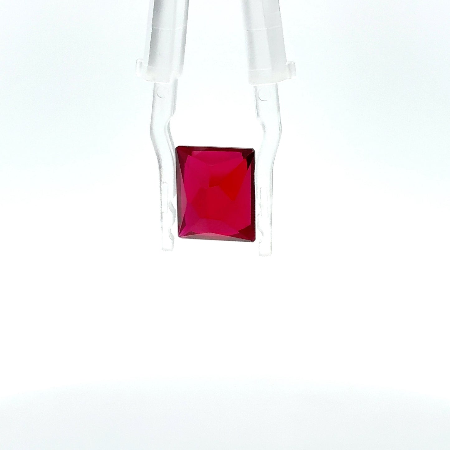 7.39 carat Rectangle Lab-grown Ruby 12x9.7mm