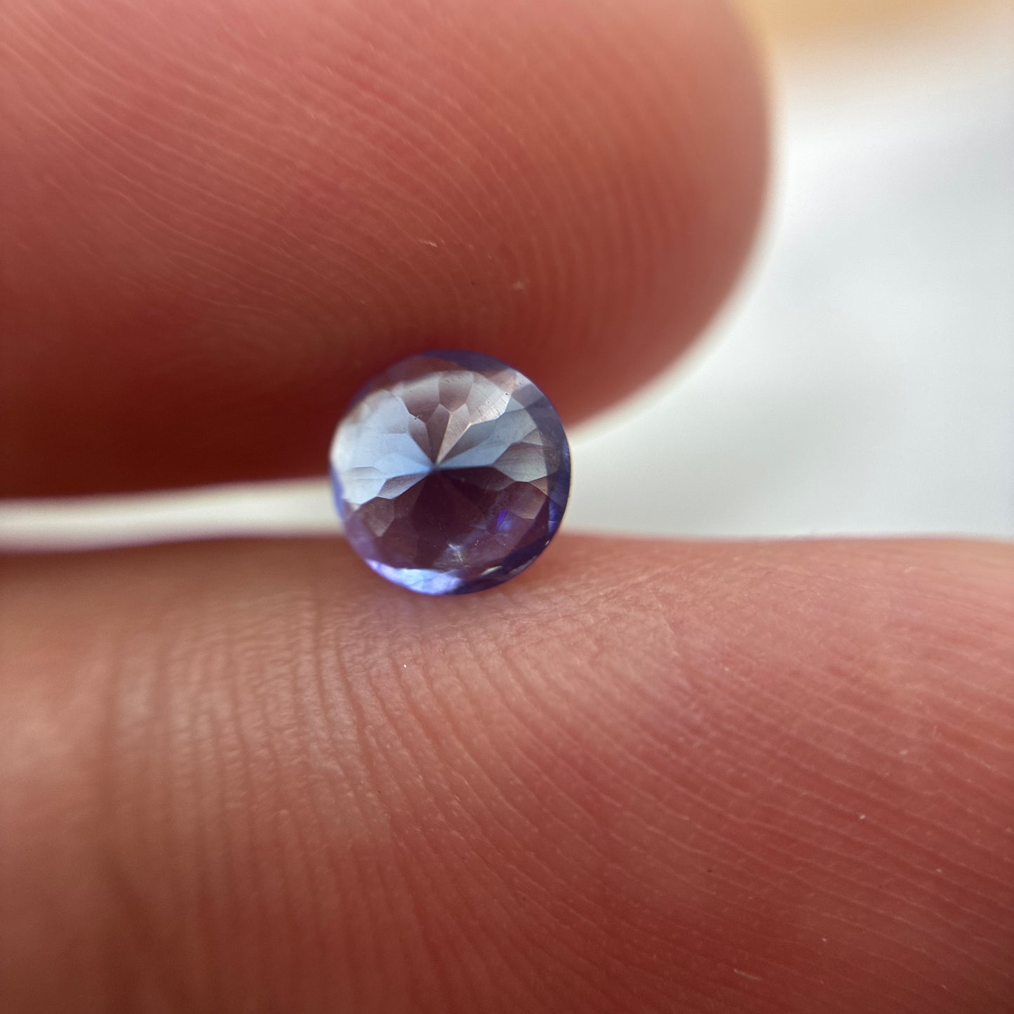 5.5mm Round Natural Tanzanite, 0.62 carat
