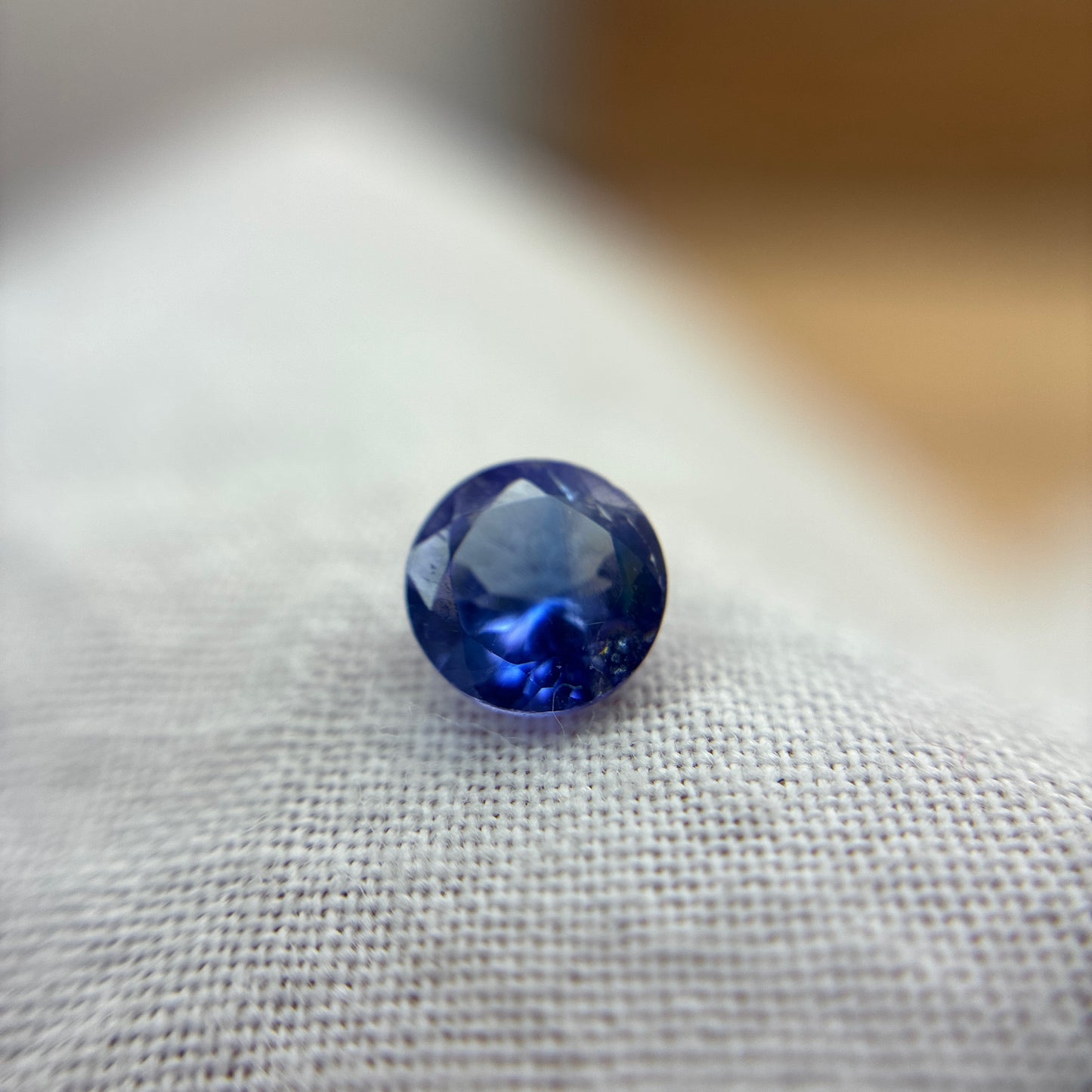 5.5mm Round Natural Tanzanite, 0.62 carat