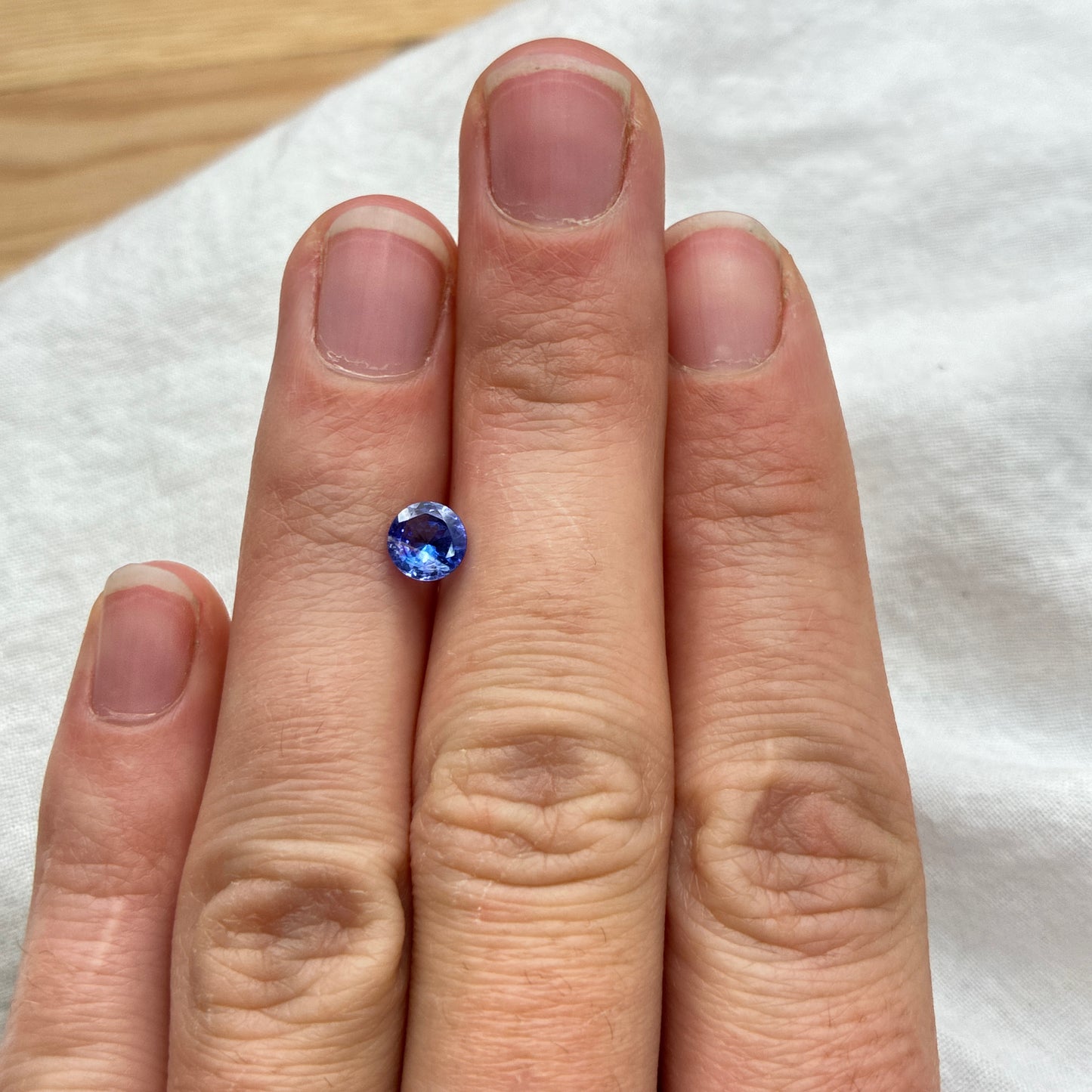 5.5mm Round Natural Tanzanite, 0.62 carat