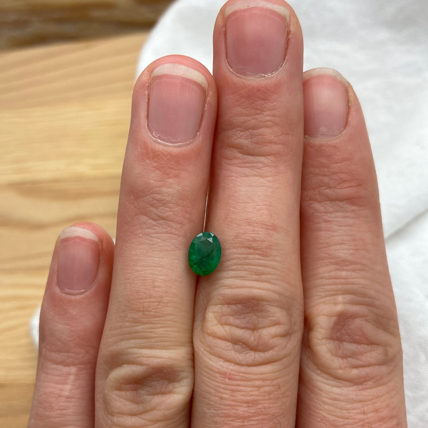 7x5mm Oval Natural Emerald 0.84cts