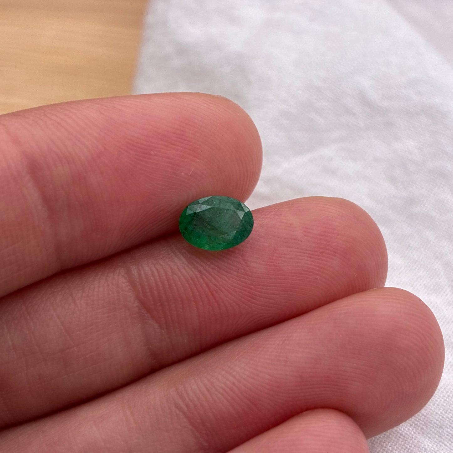 7x5mm Oval Natural Emerald 0.84cts
