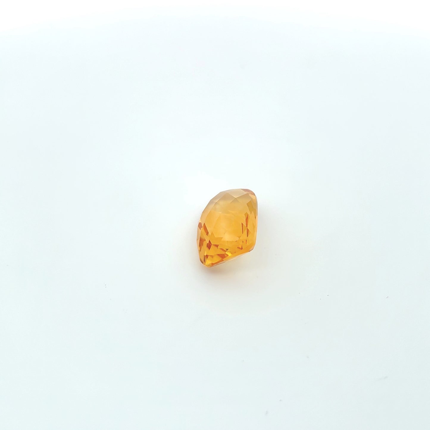 10 Carat Rectangle Cushion Cut Citrine 16.5x11.5mm Checkerboard Top