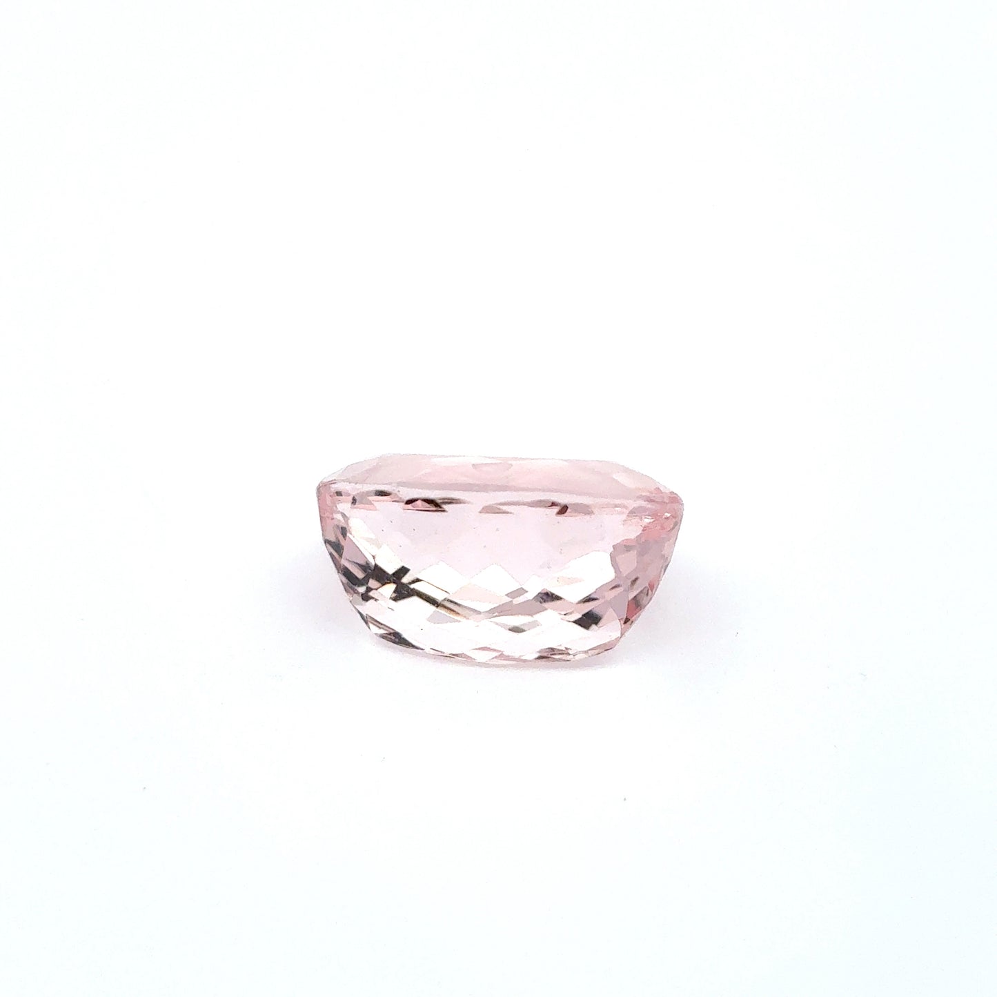 14x10mm Light Pink Morganite 7.69 Carat Oval Cut, Faceted Loose Gemstone