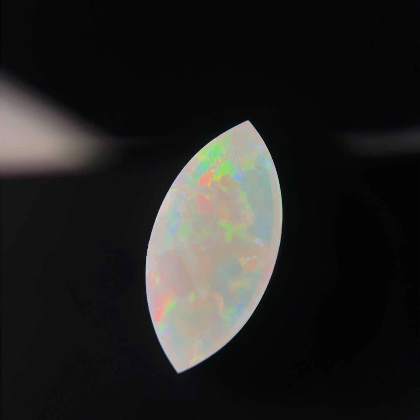 1 carat Australian White Opal 12.3x6.2mm Marquise Cabochon