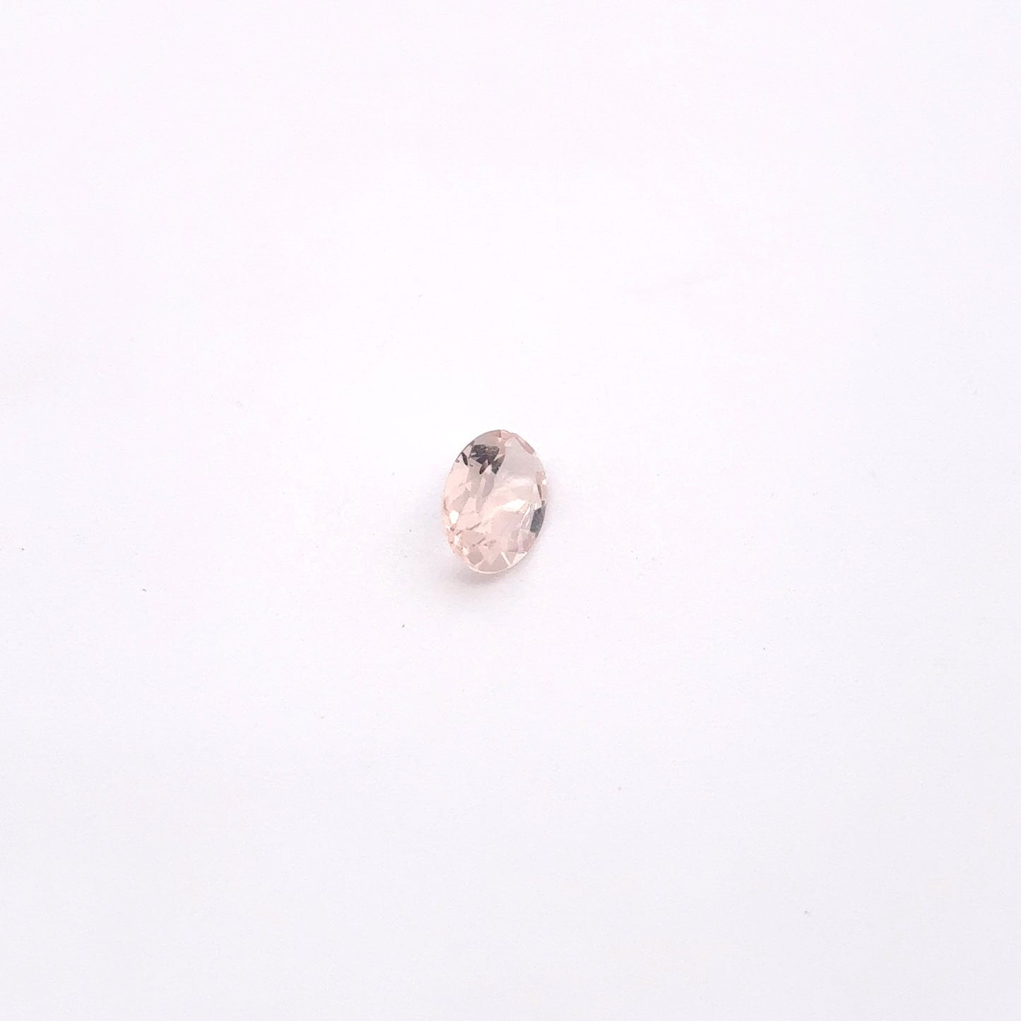 6x4mm Light Pink Morganite 0.37 carat Oval Cut, Faceted Loose Gemstone