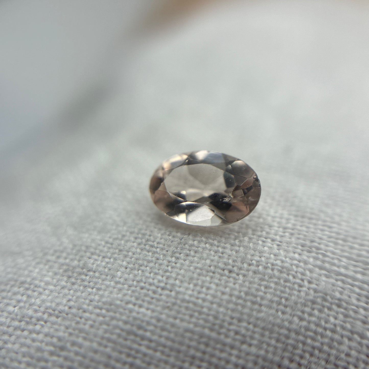 6x4mm Light Pink Morganite 0.37 carat Oval Cut, Faceted Loose Gemstone