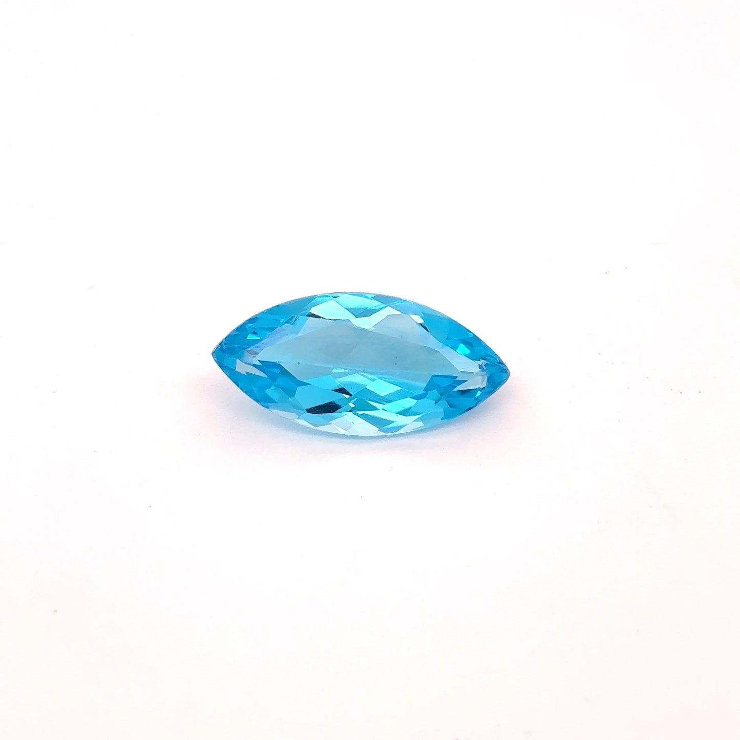 14.75x7mm Blue Topaz 3.43 carat Marquise Cut, Faceted Loose Gemstone